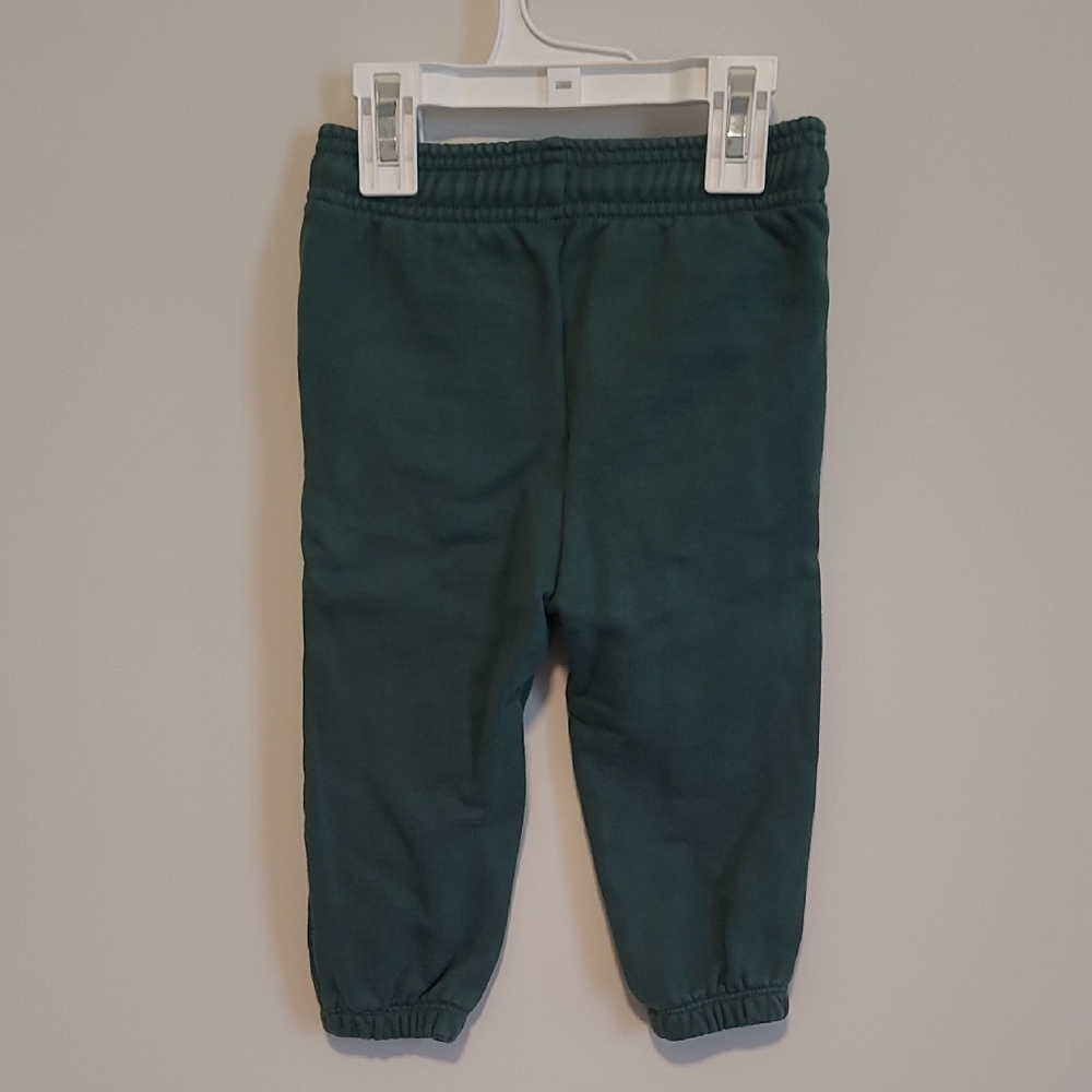 Baby GAP Disney Green Kids Sweatpants with Mickey Patch - Picture 7 of 9